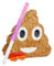 Fax Potato 3pc Ensemble Pinata Emoji Caca avec Bâton et Bandeau - Bâton Rose - Mexicain Enfants Filles Garçons Fête d'anniversaire Parties Jeus Décorations Trousse