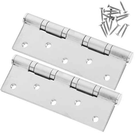 ULTECHNOVO 2 Pz Armadio Cerniera Ferramenta Per Mobili Per La Casa Cerniera Della Porta Della Spazzatura Ferramenta Per Porte Cerniera Per Porta Resistente Acciaio Inossidabile Black