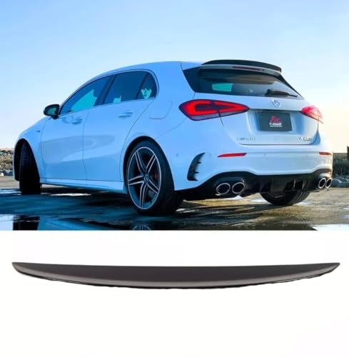 For Auto Perfectionists UK Rear Roof Spoiler Compatible With Mercedes A35 A45 A Class W177 2018+ ABS Gloss Black