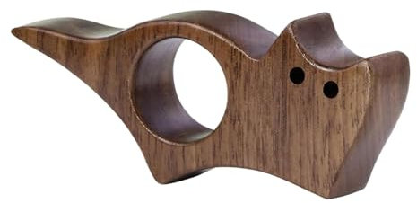 Support de page pour pouce, gadgets de lecture, support de livre, récipient en bois, marque-page animal, rangement de page, style chat, chien, 9,1 x 5,7 cm