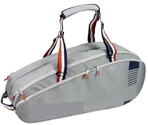 SUBLXPoten Tennis Rucksack Multifunktionale Doppelschulter-Tennistasche mit großem Fassungsvermögen Padelschlägertasche(6R)