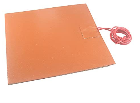 yaoqijie 12/24V Silicone Heater Pad 150x150mm 1.5-1.8mm Thickness Electric Heater Element Freeze-Proof Heating Pad Fit for Liquified Gas Tank Lasting(12V,150x150mm Adhesive)