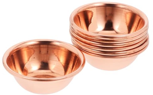 Gatuida 7pièces Bol Offrande Bouddhiste Laiton Tasse Eau Sacrée Pour Rituels Décoration Zen Pour Amateurs Art Bouddhiste