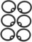 JUMPLAWN 6 Stück Hundemarkenhalter für Hunde Marke für Hund hundemarke abdeckung Haustiermarken-Stummring Hundemarke Hundehalsbandhalter Kieselgel Black