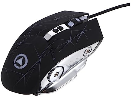 NUOBESTY Souris Mécanique Filaire USB pour Gamer Ergonomique et Silencieuse Dpi Réglable pour Ordinateur Portable Confortable et Solide Rétroéclairée en RGB