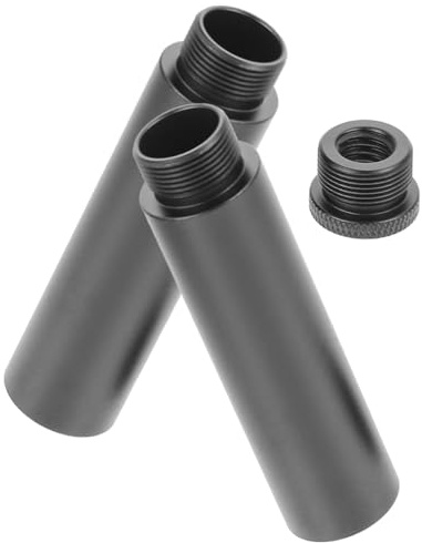 WHAMVOX Microphone Stand Extension Rod Aluminium Adaptateur Rallonge Stable et pour Bras Micro Compatible Studio Podcast Streaming