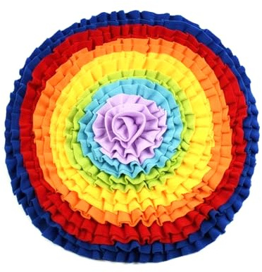 PLUSHCEWT Schnüffelteppich Hund, 35x35cm Intelligenzspielzeug für Hunde, A | Welpen Zubehör zur Mentalen Stimulation, Schnüffelspiele Hund für Alle Hunderassen bei Langeweile Oder Stress