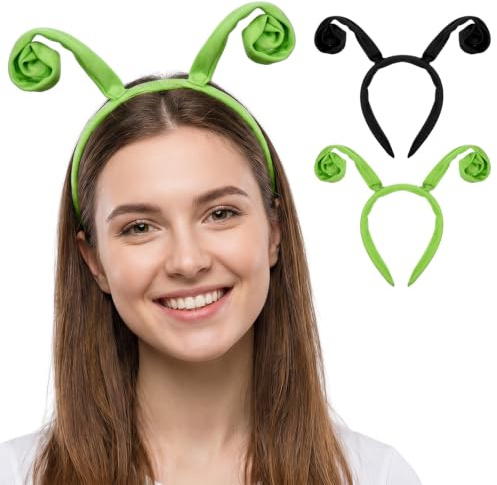 Ouligay 2Pcs Butterfly Antenna Headband Ladybug Festival Bug Antenna Headband for Women Adults Halloween Lady Bug Cosplay Costume Accessories Dress up Party Supplies