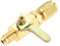 Aupoko Valvola a sfera 1/4 SAE adattatore condizionatore d'aria, valvola di intercettazione diritta per HVAC A/C Automotive ricarica e recupero, adatto per refrigerante R134A R22 R12 R410A (¼ F.FL