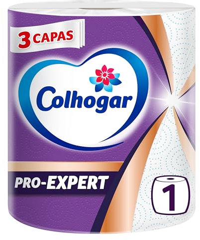 Papel Cocina Jumbo COLHOGAR Pro-Expert, 3 capas para máxima eficacia, paquete 1 rollo