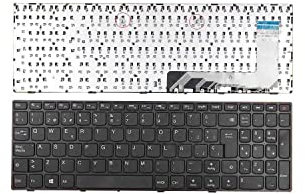 PORTATIL MOVIL - Teclado Compatible con Lenovo IDEAPAD 110-15ISK 110-17ACL 110-17IKB 110-17ISK Negro Frame Negro WIN8