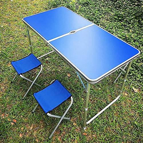 KAD Desktop Home Simple Moderner kleiner Tisch, multifunktionaler, klappbarer, abnehmbarer Tisch/Blau