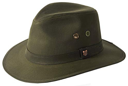 Failsworth Millinery Wax Drifter Fedora (Latest Version) - Olive, Large (59cm)