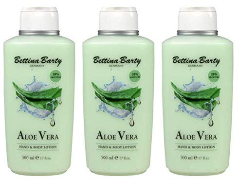 Bettina Barty Aloe Vera Hand & Body Lotion, 3 x 500 ml