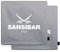 Sansibar Kissen Zierkissen Dekokissen Sofakissen 100% Baumwolle (Bezug - 45x45 cm - 2er-Set, Grau/Weiß)
