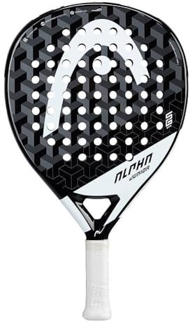 HEAD Alpha Junior Sanyo, Padel Tennis Racquet Unisex Youth, Negro/blanco, Talla Única