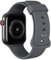 AOTUAO Cinturino Compatibile con Apple Watch Cinturino 45mm 44mm 42mm, Sportivo Silicone Cinturini di Ricambio per iWatch 9 8 7 6 5 4 3 2 1 SE, Dark Grey