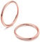 MILACOLATO G23 Orecchini a Cerchio in Titanio per Donna Uomo Teen Implant Grade Orecchini Ipoallergenici Leggeri Huggie Hoop Orecchini a Cerchio Piccoli Oro rosa 10mm
