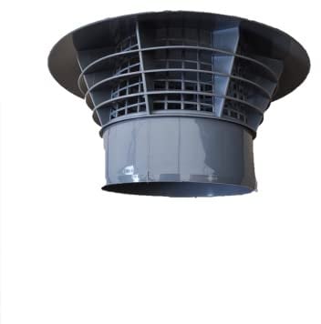 Dachentlüfter DN50 Entlüftungshaube aufs Rohr oder in die Rohrmuffe passt auf ein HT KG Rohr DN50 Bad Sanitär Klärgrube (DN50 aufs Rohr)