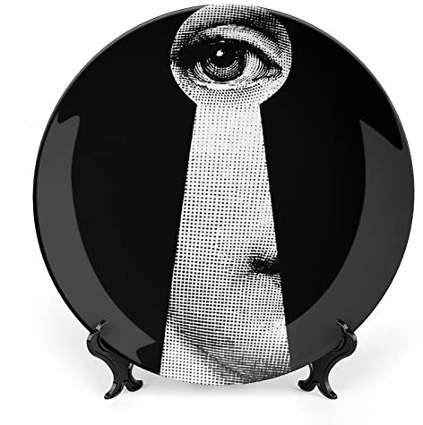 Lina Cavalieri - Piatto decorativo da parete, con supporto e gancio a molla, formato A15,25,4 cm