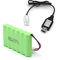 NEWASHAN 2400mAh 7,2V Rechargeable Ni-MH AA Batterie pour RC Voiture électrique Monster Truck Camion Construction Benne Blindé Radiocommande Piles Accu avec USB Câble Chargeur (Fiche KET Tamiya)