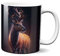 Hustling Sharks® Tasse mit Tier - Hirsch im Regen - Geschenk Kaffeetasse - 330ml Spülmaschinenfest, Keramik - weiß, Tassen mit Tiermotiv, Tasse Inspirierendes Bild, Tasse Büro,