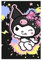VOLBOZ Kuromi niedliches Kunstposter auf Leinwand, Poster, Wandkunst, Dekordruck, Bild, Gemälde für Wohnzimmer, Schlafzimmer, Dekoration, ungerahmt, 20 x 30 cm