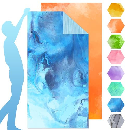 YICTION 2 Pack Mikrofaser Strandtuch XXL 180 x 90 cm, Microfaser Badetuch Groß, Ultra leicht, Schnelltrocknend & Sandfrei Microfaser Handtücher für Strand, Schwimmbad, Reisen, Yoga