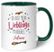 GRAVURZEILE Bedruckte Tasse mit Spruch - Du bist mein Lieblingsmuggel - Personalisiert mit Namen - Tasse mit Spruch als Geschenk für Fantasy Fans - Zauberhafte Geschenke - Farbe: Grün mit Name