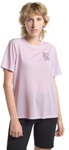 Jack Wolfskin Damen Vonnan Graphic W T-Shirt, Explore Pale Lavender, XXL EU