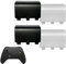4 Pack Battery Back Cover for Xbox Series X/S Controller [NOT for Xbox One, NOT for Xbox One X/S],Replacement Battery Back Shell Covers Compatible with Series S, Series X Controller (Black&White)