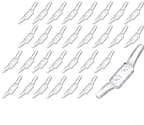 Ganci trasparenti per tende cieche, in plastica, ganci per tende da sole (10 pezzi)