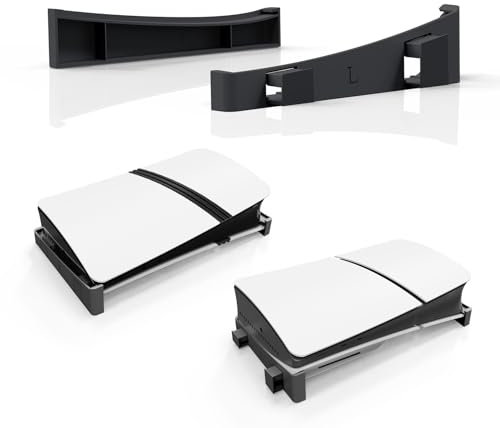 BeisDirect Support horizontal pour console Sony PS5 Pro/PS5 Slim, support de base compatible avec PS5 Pro/PS5 Slim Disc et accessoires édition numérique avec antidérapant Mads (noir)