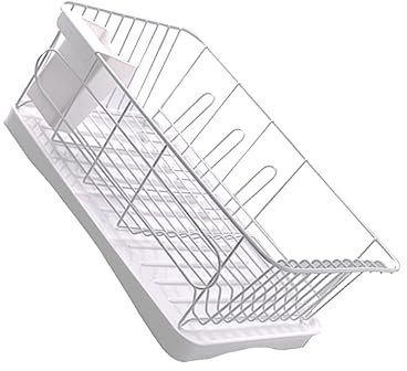 OFFSCH Estante Multifuncional De Hierro Escurridor De Platos y Organizador De Cubiertos Para Cocina