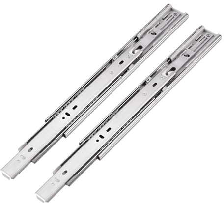 Ersatz-Schubladenschienen für Schubladen, Schubladenschienen aus Edelstahl, seitliche Kugellagerschiene mit hoher Tragkraft