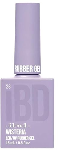 IBD Rubber Gel – Wisteria – 15ml – MADE IN USA – Premium Nagellack für langlebige Maniküre und glatte Nägel – LED/UV Lack
