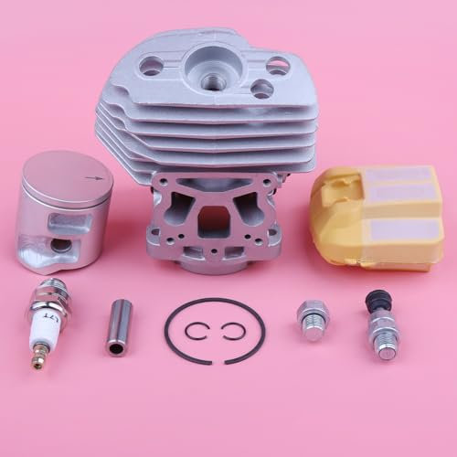 SXLOZMD Gartengeräte Zylinderkolbenluftfilter for Husqvarna 545 55 0xp Kettensäge Jonered CC2252 W Dekompressionsventilring -Zündkerze