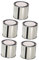 HOMSFOU 5Pcs Multipurpose Tinplate Paint Cans with Lids Sturdy Sealing Empty Paint Buckets for Storage Round Metal Pigment Containers for DIY Projects and Touchups