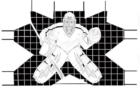 Generic Rete da hockey per portiere, portatile, per lo sviluppo delle abilità, L