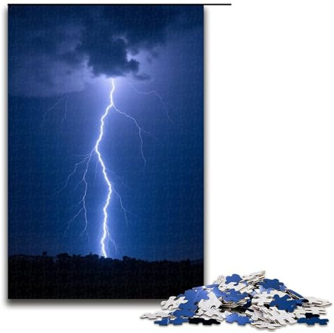 Puzzles 1000 Pieces for Adults Jigsaw Puzzles for Adults 1000 Piece Puzzle Educational Games-Thunder And Lightning