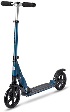 Micro Federung Tretroller mit Dämpfung vorne und hinten - 200mm PU Räder - Müheloses Gleiten - Faltbarer und Langlebiger Roller - Stilvolles Design - für Jugendliche und Erwachsene