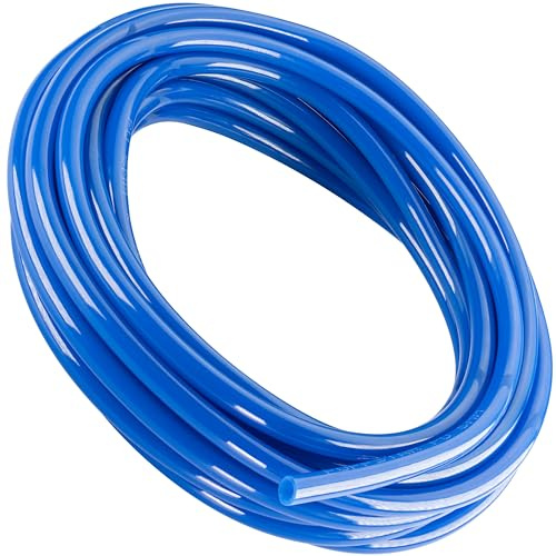 Poppstar PU Druckluft Pneumatikschlauch ID 4mm / AD 6mm, 5m, 6 bar, blau