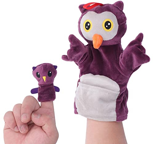 OVAQUIXI Lustige Puppenspielzeugpuppe für die Interaktion zwischen Kind und Kind, Fördert Kreativität und Kommunikationsfähigkeiten, für Puppentheater und Zum Spielen, Weich Waschbar, 2er-Pack für