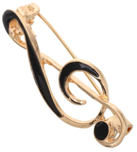 Supvox Musiknoten-Brosche Emaille Pin Anstecknadel Für Damen Anzug Hemd Jacke Schal Tasche Und Hut Musik-Schmuck Für Musikliebhaber 1.57X0.59 Zoll