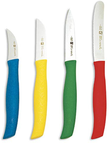 Zwilling J.A. Henckels 38194-000 Gemüsemesser-Set mit Doppelgriff, mehrfarbig, 4-teilig