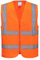 Portwest Warnschutzweste mit Reißverschluss, Größe: XXXL, Farbe: Orange, C375ORRXXXL