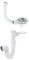 Home Supplies 90mm Stainless Steel Kitchen Sink Basket Strainer Waste + Plug + Overflow and Plumbing Pipe Pipework Kit