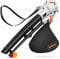 VonHaus Leaf Blower and Vacuum 3000W – Corded Leaves Collector, Clear Gardens, Patios, Gutters, Driveways & More – Lightweight, 10m Cable, Shoulder Strap, Wheels, 35L Collection Bag – 3 Year Warranty