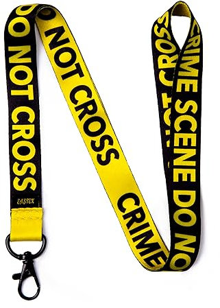 Umhängeband mit Clip für Schlüssel oder Ausweis, Motiv: Crime Scene Do Not Cross 1 Lanyard