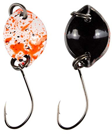 Fishing Tackle Max FTM Trout Spoon Forellenblinker Bottom Spoon 707 Cream Spotted Schwarz 1,6g 5200707 Spoons Blinker Ultra Light Forellenangeln